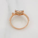 Anillo Corazon Devil 2.65g / T8 Tres Oros 18K