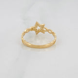 Anillo Estrella 1.5g / T6 3/4 Oro Amarillo 18K