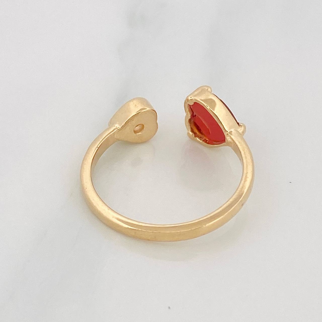 Anillo Corazones 2.7g / T5 3/4 Oro Amarillo 18K