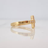 Anillo Cruz 1.8g / T6 Oro Amarillo 18K