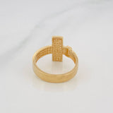 Anillo Cruz 3.65g / T6 3/4 Oro Amarillo 18K