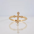 Anillo Cruz 1.7g / T6 1/4 Oro Amarillo 18K