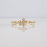 Anillo Cruz 1.15g / T5 1/4 Oro Amarillo 18K