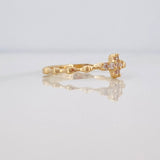Anillo Cruz 1.15g / T5 1/4 Oro Amarillo 18K