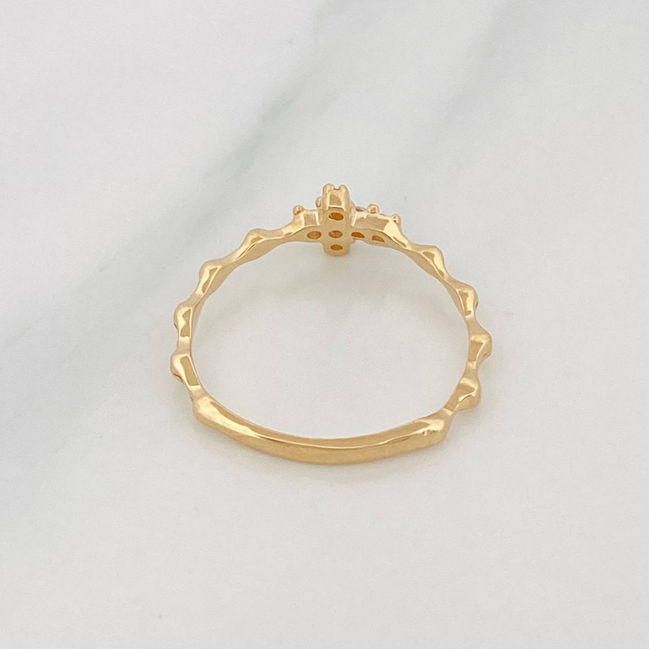 Anillo Cruz 1.15g / T5 1/4 Oro Amarillo 18K