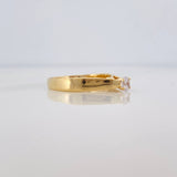 Anillo Solitario Puente 3.35g / T7 1/4 Oro Amarillo 18K