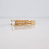 Anillo Solitario Puente 2.95g / T6 Oro Amarillo 18K