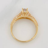 Anillo Solitario Puente 2.95g / T6 Oro Amarillo 18K