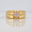 Anillo Solitario Corbatin 6.8g / T9 1/2 Oro Amarillo 18K