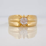 Anillo Solitario Corbatin 6.8g / T9 1/2 Oro Amarillo 18K