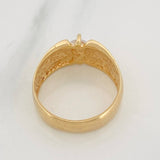 Anillo Solitario Corbatin 6.8g / T9 1/2 Oro Amarillo 18K