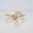 Anillo Solitario Ola 2.6g / T5 1/2 Oro Amarillo 18K