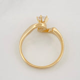 Anillo Solitario Ola 2.6g / T5 1/2 Oro Amarillo 18K
