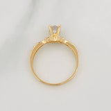 Anillo Solitario Churumbela 1.85g / T6 Oro Amarillo 18K