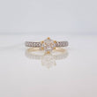Anillo Solitario Churumbela 2.75g / T6 1/4 Dos Oros Amarillo Blanco 18K