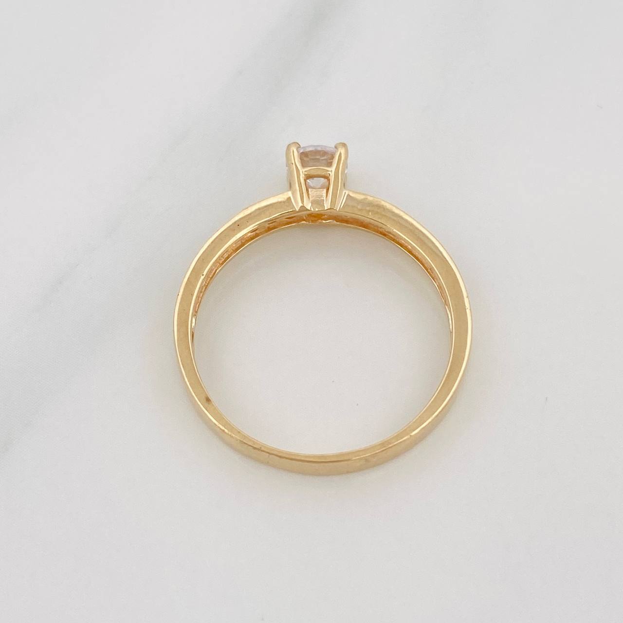 Anillo Solitario Churumbela 2.35g / T6 3/4 Oro Amarillo 18K