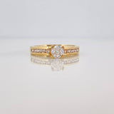 Anillo Solitario Churumbela 3.5g / T6 1/4 Oro Amarillo 18K