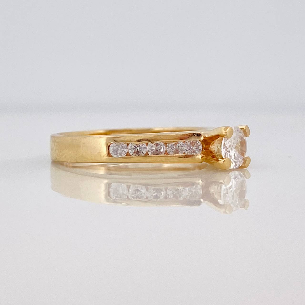 Anillo Solitario Churumbela 3.5g / T6 1/4 Oro Amarillo 18K