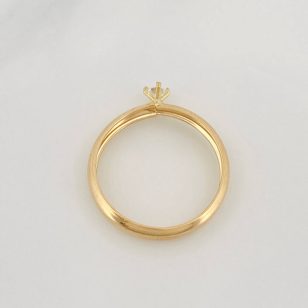 Anillo Solitario 0.75g / T5 3/4 Oro Amarillo 18K