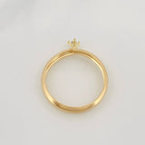 Anillo Solitario 0.75g / T5 3/4 Oro Amarillo 18K