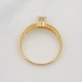Anillo Solitario 2.35g / T7 Oro Amarillo 18K