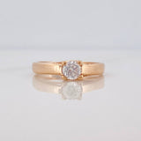 Anillo Solitario 2.1g / T6 1/4 Oro Rosa 18K
