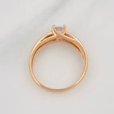 Anillo Solitario 2.1g / T6 1/4 Oro Rosa 18K