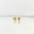 Topos Diamante 0.85gr / Circones Blancos Oro Amarillo *