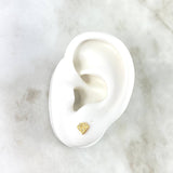 Topos Diamante 0.85gr / Circones Blancos Oro Amarillo *