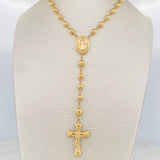 Rosario Virgen Milagrosa 12.2gr / 52.5cm / 6mm-5mm Oro Amarillo 18K $