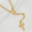 Rosario Virgen Milagrosa 12.2gr / 52.5cm / 6mm-5mm Oro Amarillo 18K $