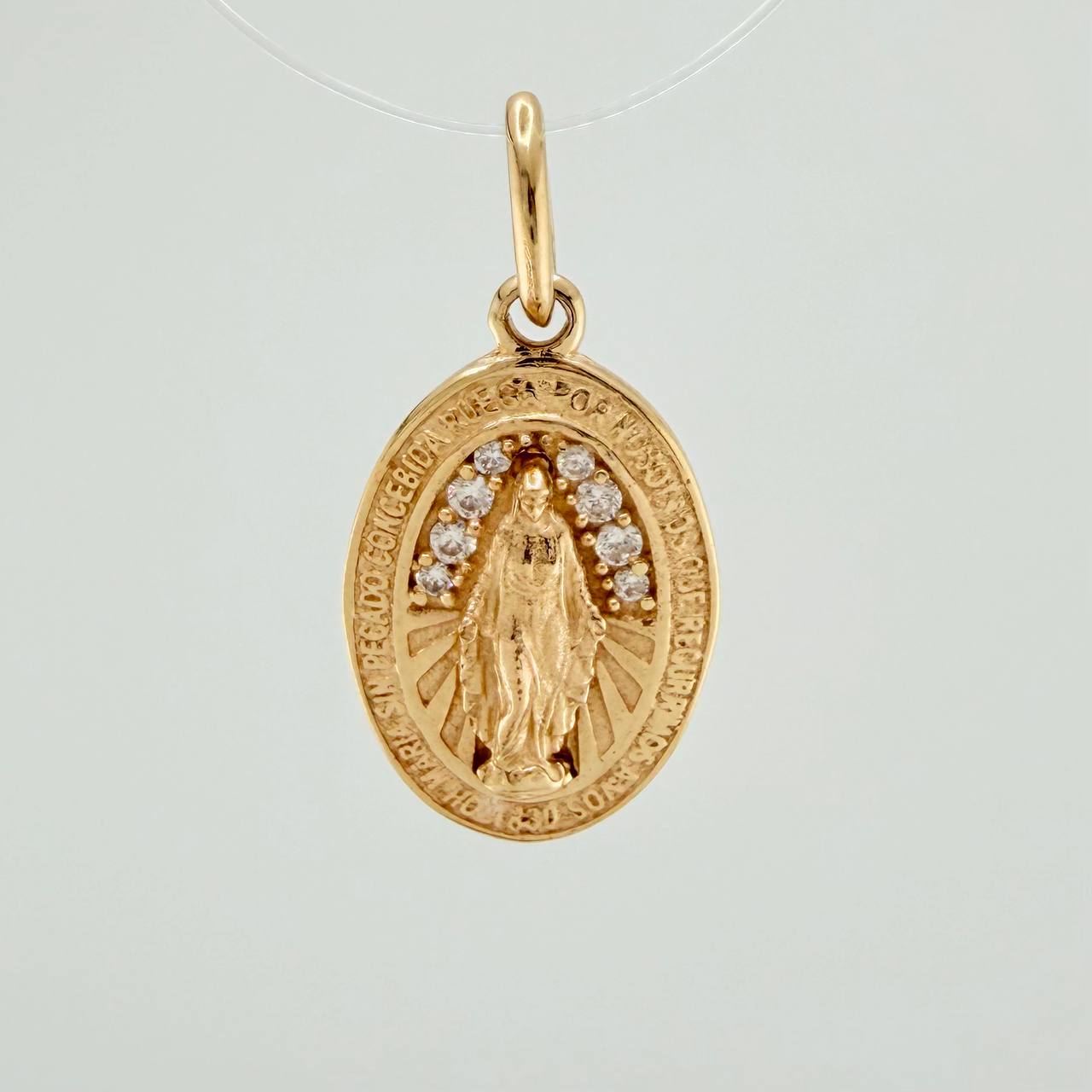 Dije Virgen Milagrosa 1.3gr / 2cm / Oro Amarillo 18K &