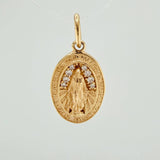 Dije Virgen Milagrosa 1.3gr / 2cm / Oro Amarillo 18K &