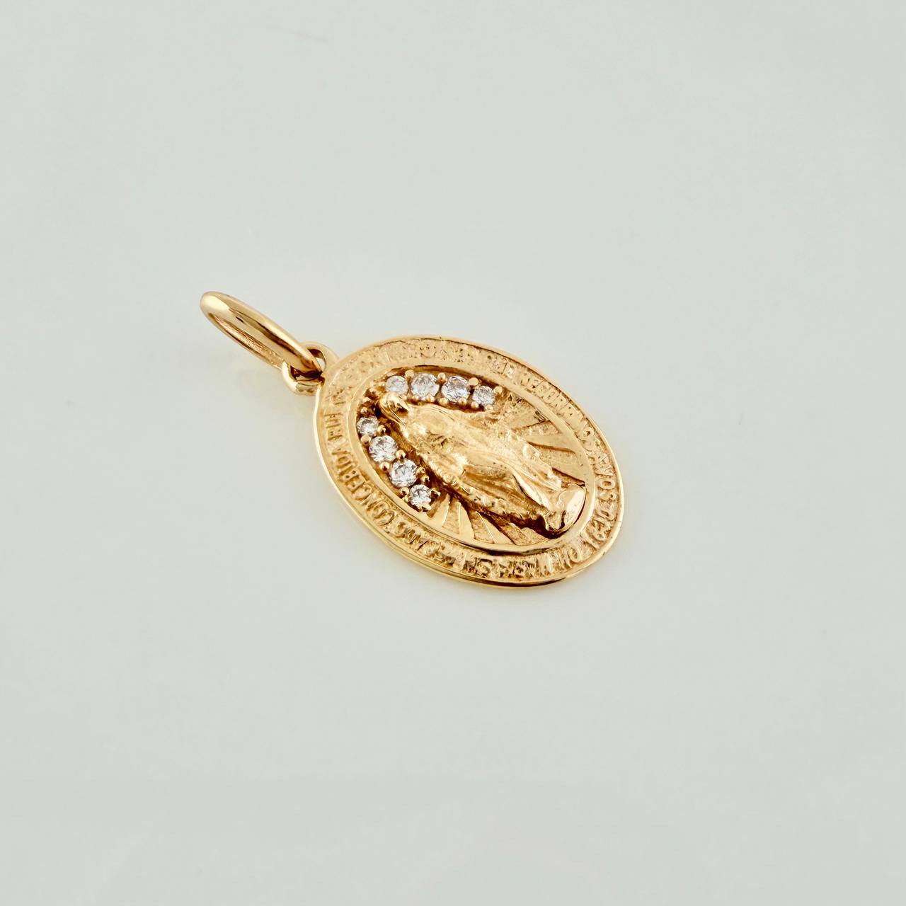 Dije Virgen Milagrosa 1.3gr / 2cm / Oro Amarillo 18K &