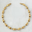 Pulso Rustico Tornillo 4.5gr / 21cm / 5mm Liso Oro Amarillo 18K *