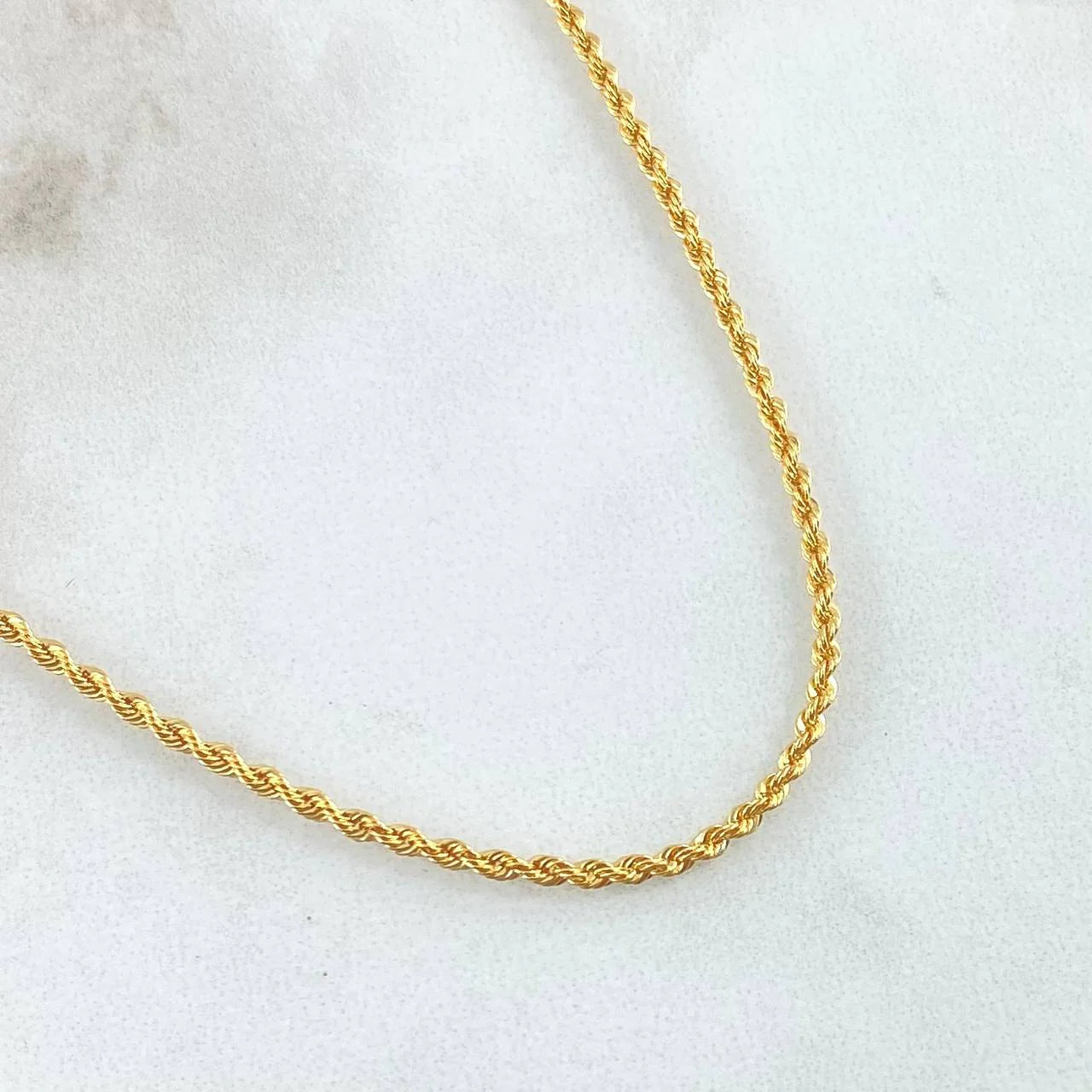 Cadena Lazo 2 g / 60 cm / 1.7 mm Oro Amarillo 18K