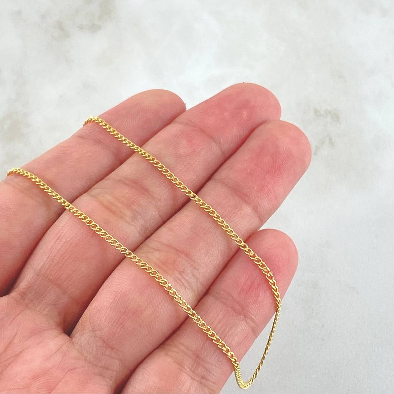 Cadena Cubana 1.55gr / 45cm / +1 Oro 18K