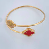 Pulso Trebol 9.15gr / 18cm / Oro Amarillo 18K &