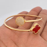 Pulso Trebol 9.15gr / 18cm / Oro Amarillo 18K &