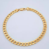 Pulso Cubano 7.05gr / 21cm / Oro Amarillo +1 18K &