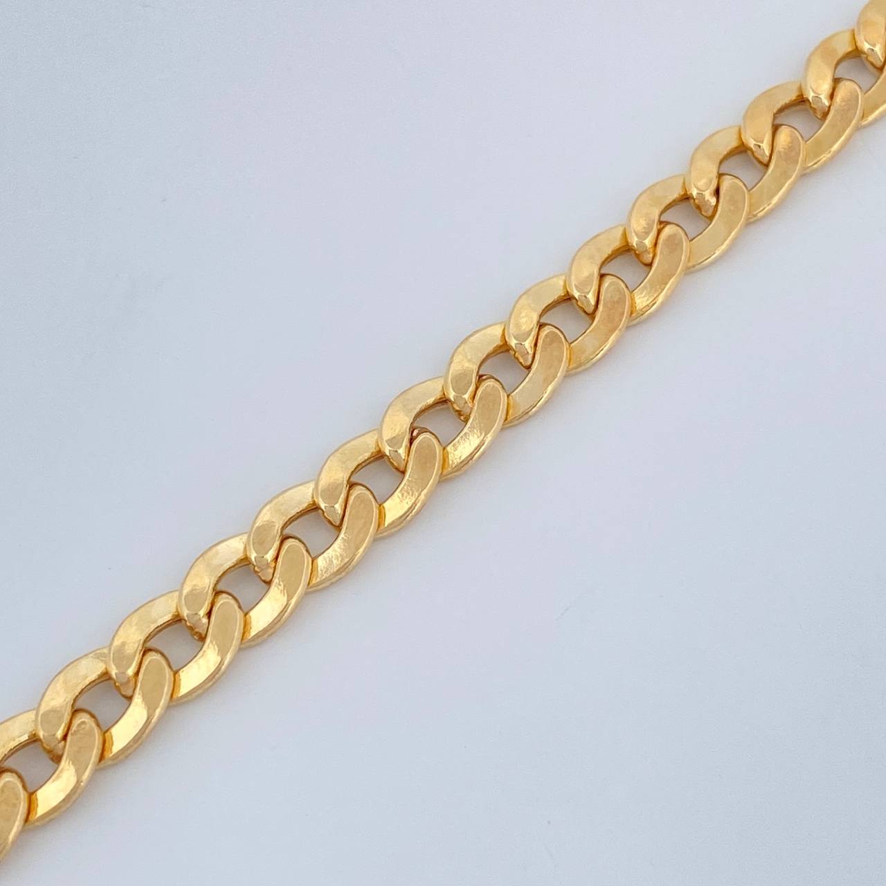 Pulso Cubano 7.05gr / 21cm / Oro Amarillo +1 18K &