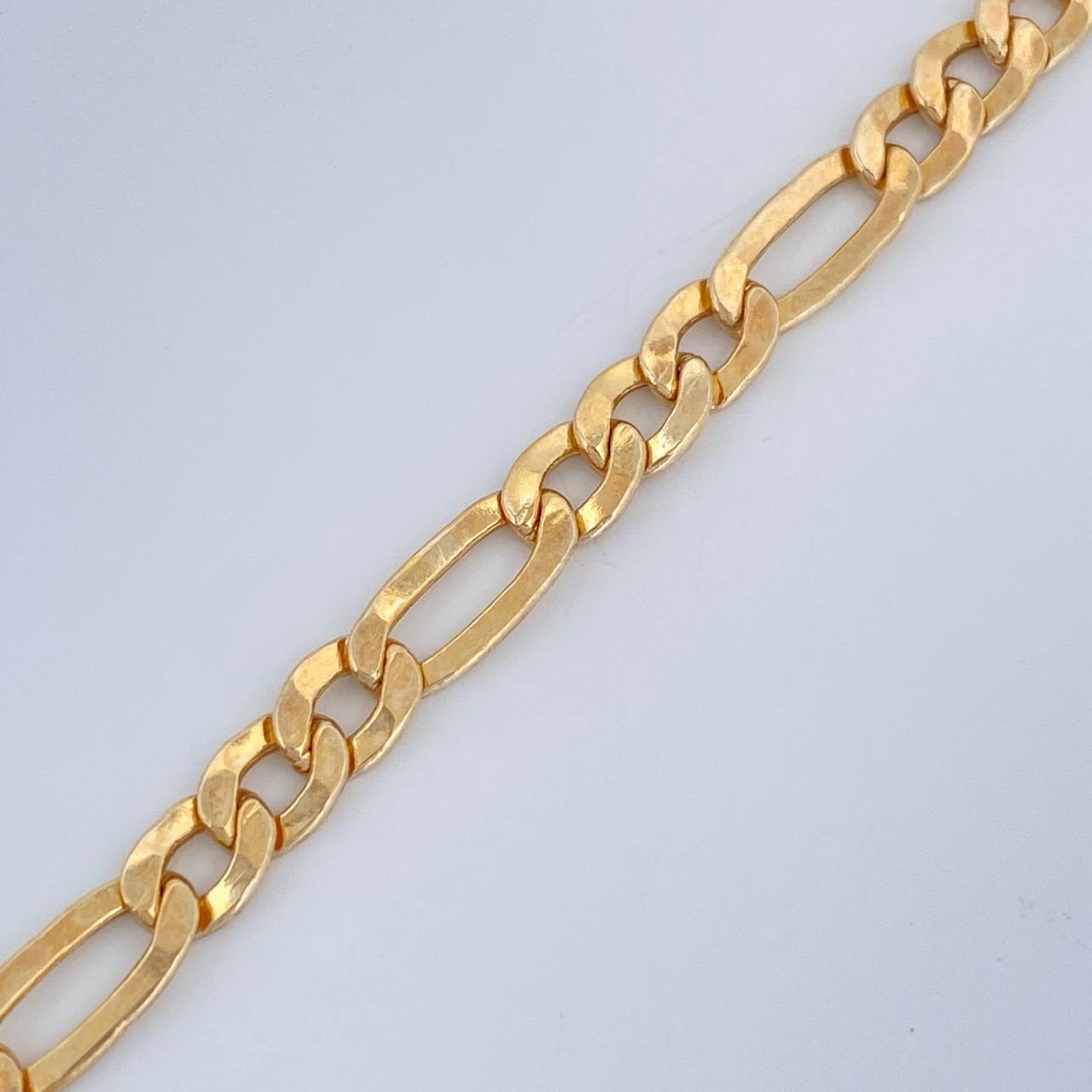 Pulso Figaro 3.8gr / 20cm / Oro Amarillo +1 18K &