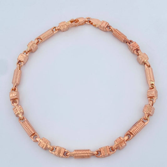 Pulso Rustico 6.2gr / 21.6cm / Oro Rosa 18K &