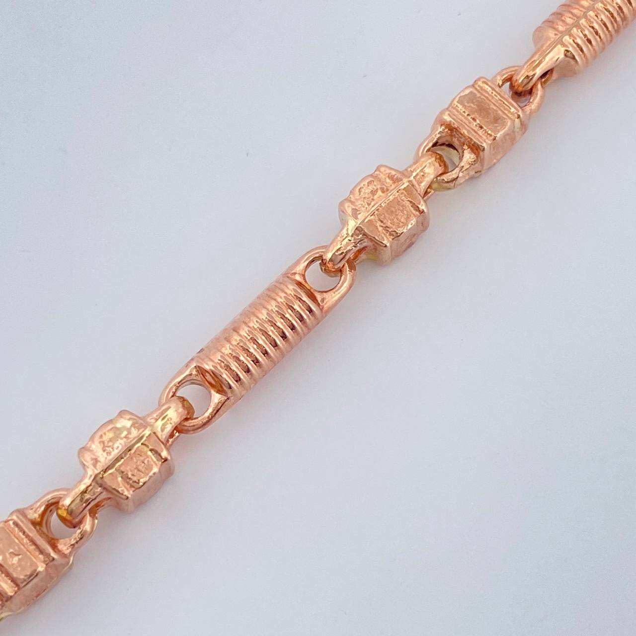 Pulso Rustico 6.2gr / 21.6cm / Oro Rosa 18K &