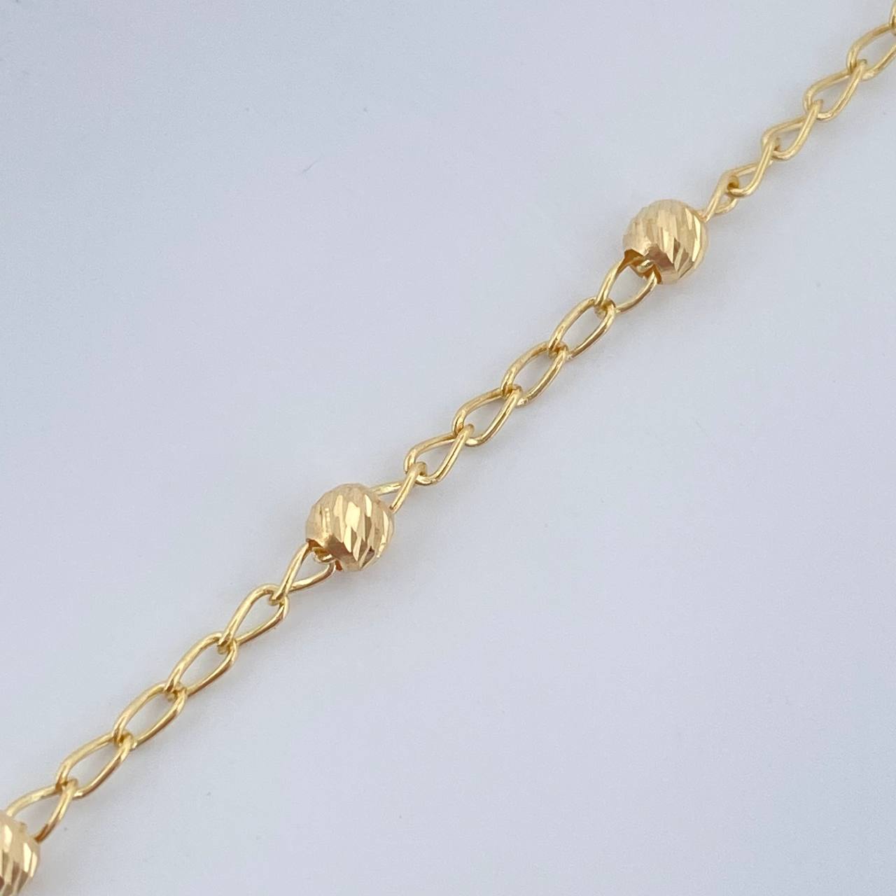 Pulso Espiga 2.15gr / 19.5cm / Oro Amarillo 18K &