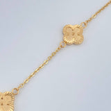 Pulso Trebol Aro Seguido 3.1gr / 19cm / Oro Amarillo 18K &