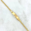 Pulso Cubano 3.15gr / 18.5cm / 2.8mm Placa Rectangular Oro Amarillo +0 *