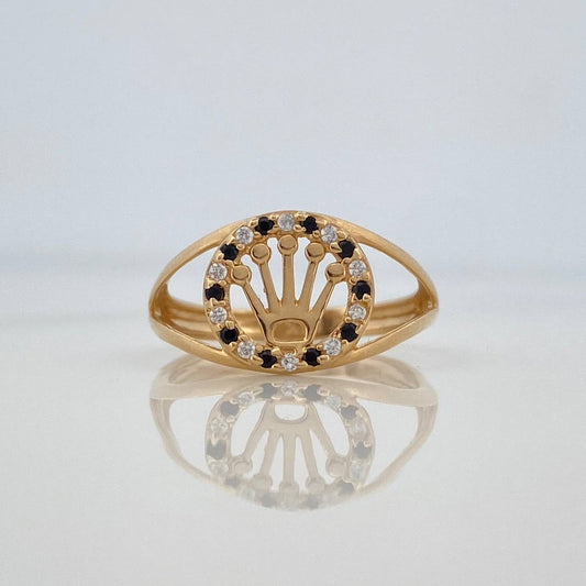 Anillo Corona 1.6gr / T4 1/4 / Oro Amarillo 18K