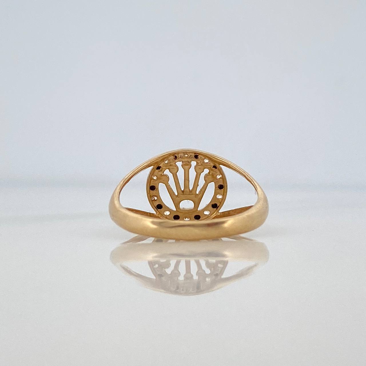 Anillo Corona 1.6gr / T4 1/4 / Oro Amarillo 18K