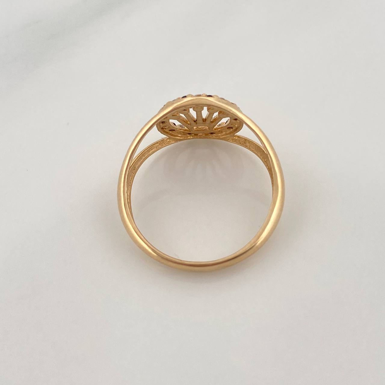 Anillo Corona 1.6gr / T4 1/4 / Oro Amarillo 18K